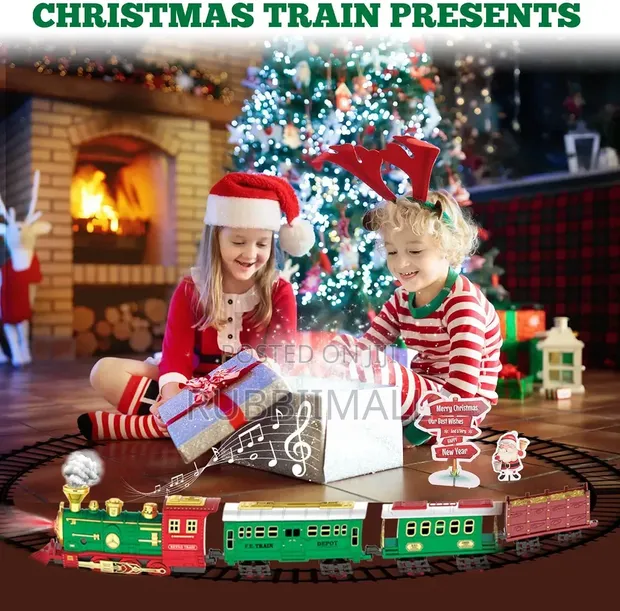 Kids Retro Electric Steam Train Model (Battery Operated) - 1