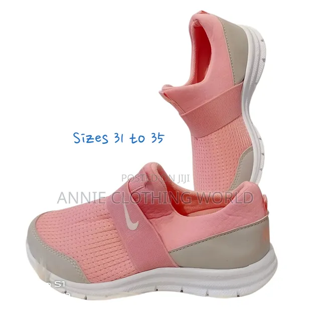 Girls Pink Sneakers - Sizes 31-35 - 1