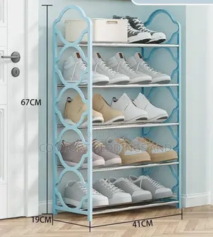 Five Tier Luxury Shoe Rack - Green