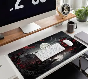 Japanese Riverside Full Moon Gaming Desk Mat XXL