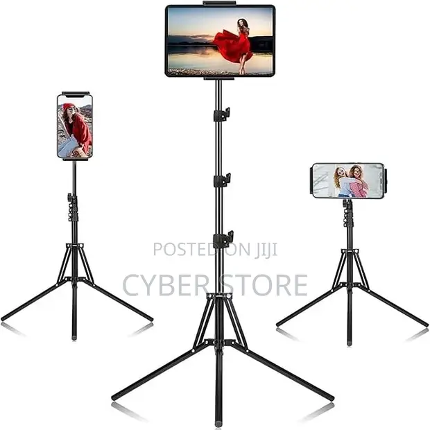 Tablet Tripod Stand - 65 Inch Height Adjustable - 1