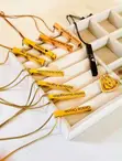 Men's & Ladies' Sleek Vertical Bar Pendant Necklace - 2