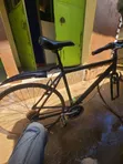 Used Black Steel Road Bike - XL Frame - 3