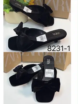 Ladies Classy Heels Collection: Mesh Bow & Studded Sling Back