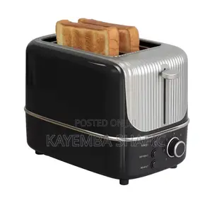 Brand New 800W Electric 2-Slice Pop-Up Toaster - Black