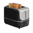Brand New 800W Electric 2-Slice Pop-Up Toaster - Black - 1