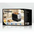 Brand New 800W Electric 2-Slice Pop-Up Toaster - Black - 2
