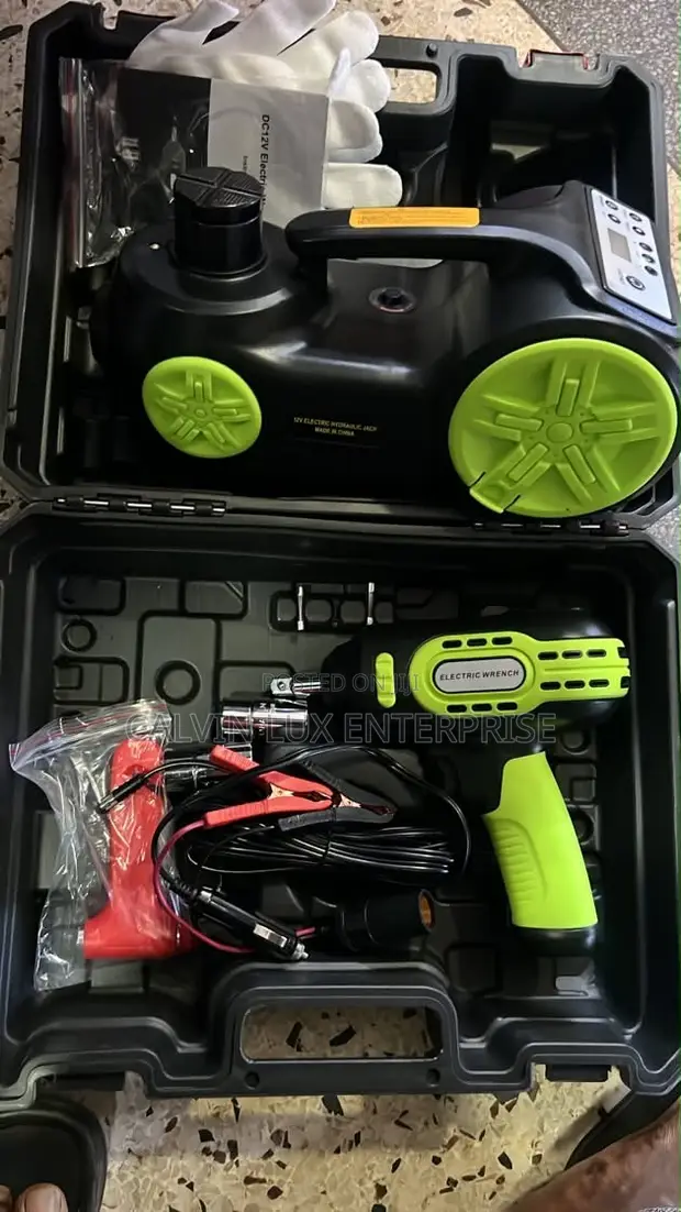Electric 5-in-1 Car Jack Kit - 5 Ton - 1