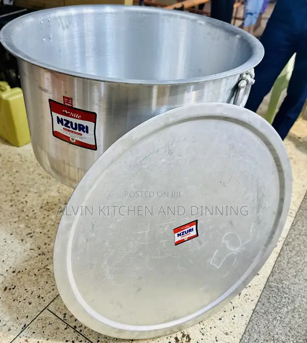 Nzuri Heavy-Duty Aluminium Cooking Pot 152L - 1