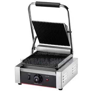 Commercial Single Electric Panini Press Contact Grill