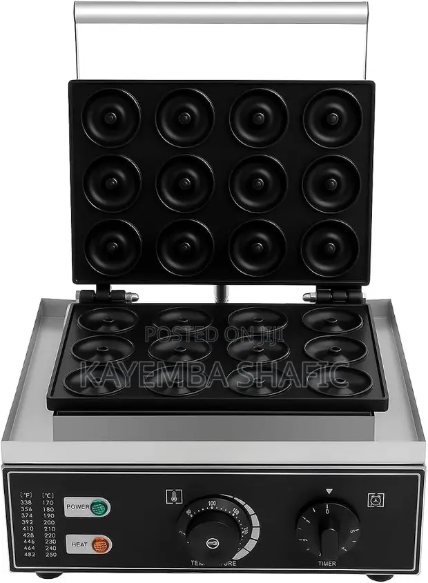 Brand New Commercial 12-Hole Electric Mini Donut Maker - 1