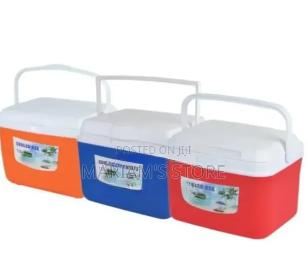 Insulated Plastic Cooler Boxes with Top-Carrying Handles - 1