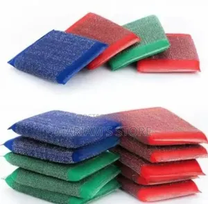 Multi-Colored Heavy-Duty Scouring & Mesh Dish-Washing Pads