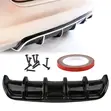 Universal Car Rear Diffuser Lip Spoiler with Double Fake Exhaust - 2