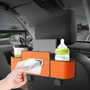 Multi-Functional Car Seat Storage Box with Cup Holder