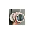 Decorative Round Tabletop Mirror with Beaded Frame - 1