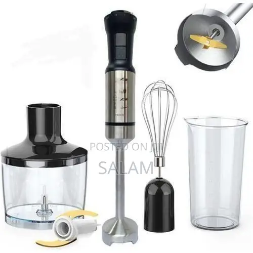 Hoffman 4-in-1 Powerful Hand Blender - Black/Silver - 1