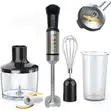 Hoffman 4-in-1 Powerful Hand Blender - Black/Silver - 1