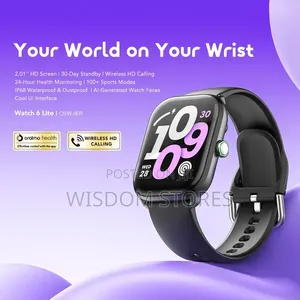 Oraimo Watch 6 Lite Smart Watch 2.01'' HD Screen