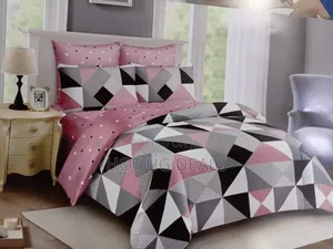 5x6 Bedding Set - Duvet Cover, Flat Sheet, 2 Pillowcases