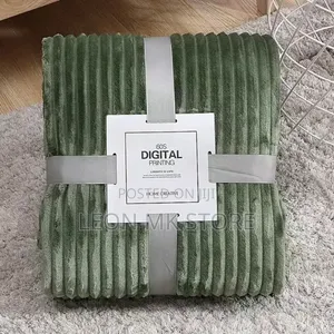 Cloud Soft Ribbed Blanket - Light Green