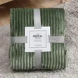 Cloud Soft Ribbed Blanket - Light Green - 1