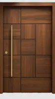 Mahogany Modern Hardwood Door - 1
