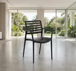 1pc Luxury Dining Plastic Chairs - 2