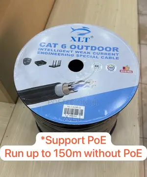 XLT Cat 6 Outdoor UTP Cable 23 AWG (Double-Sheathed) 305m