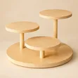 Elegant Wooden Multi-Tier Display Stand - 1