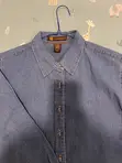 Harris Wharf London Denim Shirt - Blue XL - 2