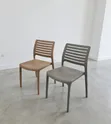 1pc Gray Portable Plastic Chairs - 2