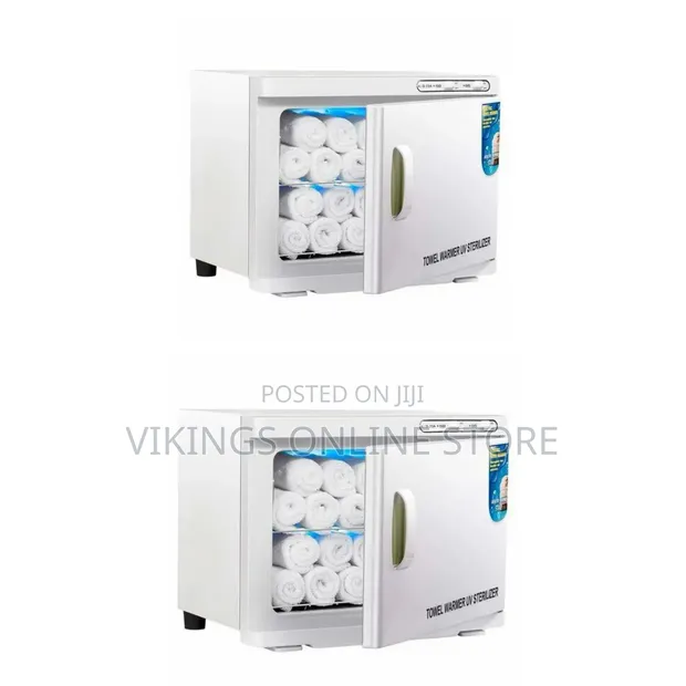 Double 23L Professional Hot Towel Warmer and UV Sterilizer Cabinet - 1