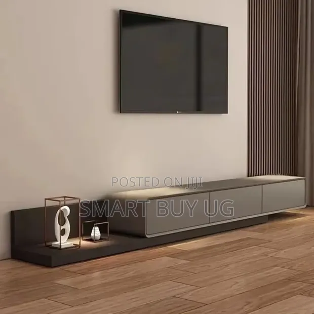 Modern TV Stand/Wall Unit with Drawers & LED Lights - 1