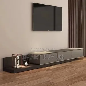 Modern TV Stand/Wall Unit with Drawers & LED Lights