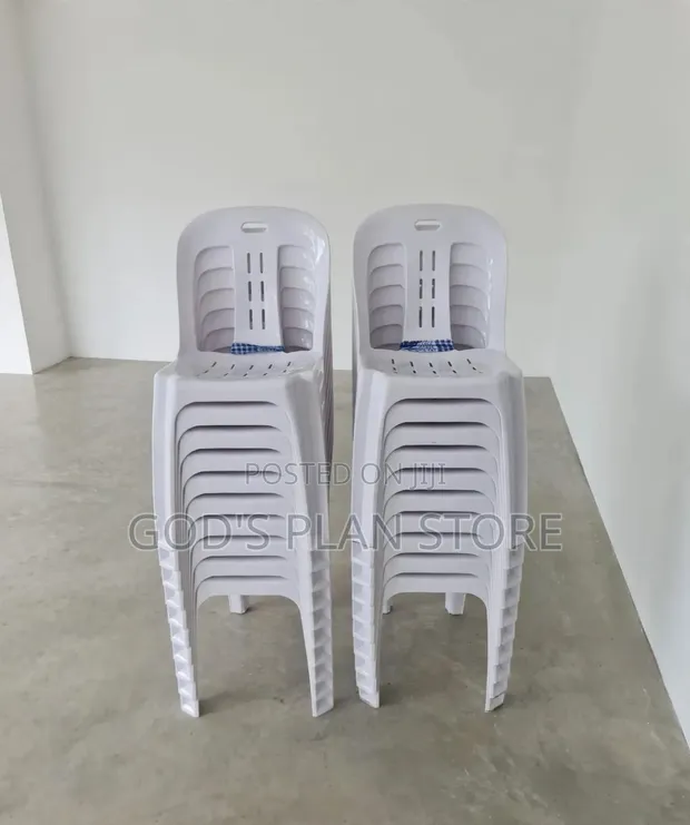 1pc Nordic Plastic Dining Chairs - White - 1
