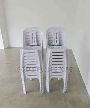 1pc Nordic Plastic Dining Chairs - White