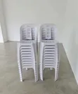 1pc Nordic Plastic Dining Chairs - White - 1