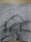 Art Peace Living Room Pencil Work - 2