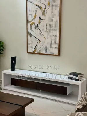 Brand New White 5ft Wooden TV Stand with Drawers & LED Lights