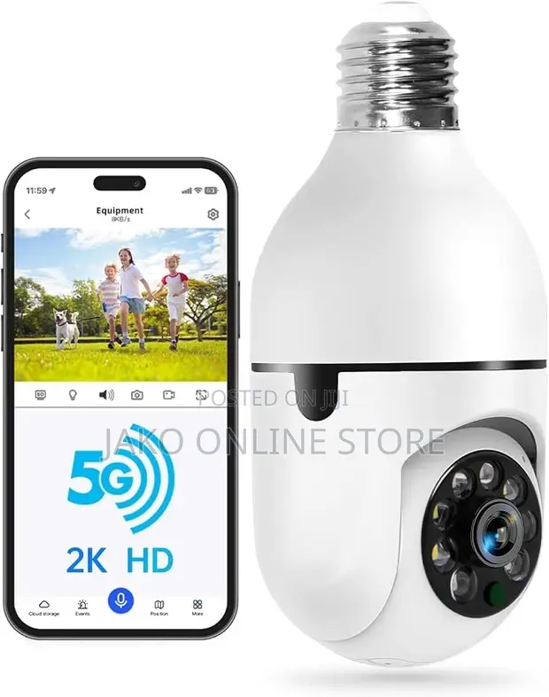 Smart Wi-Fi Bulb Camera (360° Security Light) - 1