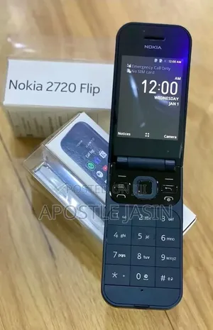 New Nokia 2720 Flip 4G Black