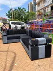 L-Shaped Corner Sofa - 6 Seater - 2