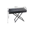 Portable Rectangular Charcoal BBQ Grill with X-Shaped Folding Stand - 2