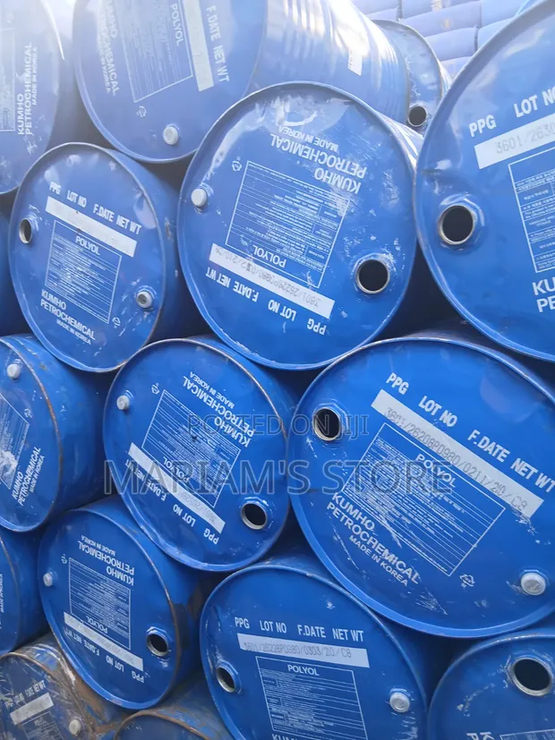 Used Blue Industrial Chemical Drums - 1