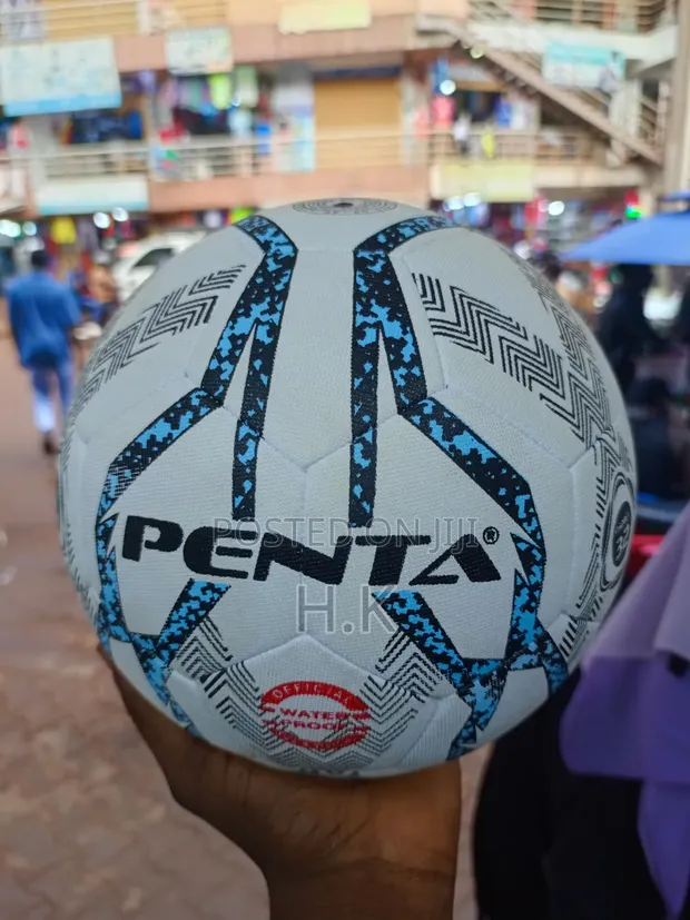 Penta Waterproof Soccer Ball - White/Blue - 1