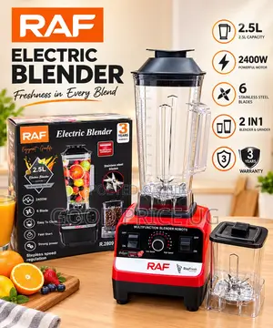 RAF R.2809 2-in-1 Electric Blender & Grinder