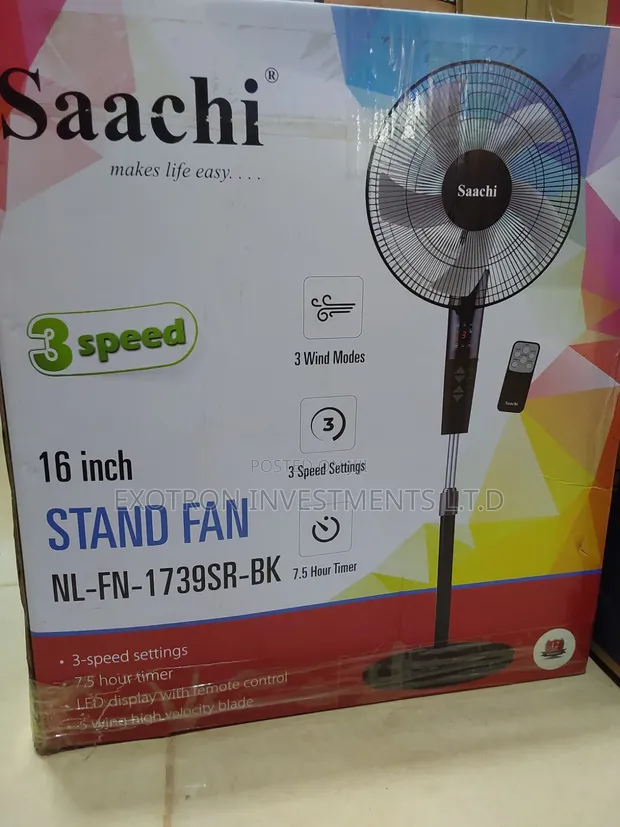 Saachi Stand Fan with Remote - 1