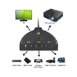 3-in-1 HDMI Switch - 4K UHD, 1080p Splitter - 4