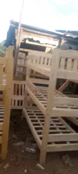 3x6 Varnished Triple Decker Bed - 2